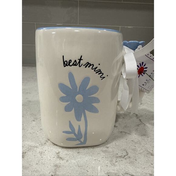 Rae Dunn Other - MIMI Blue Daisy Flowers Rae Dunn 19oz Mug Mother’s Day Mom Grandma NEW Dasies